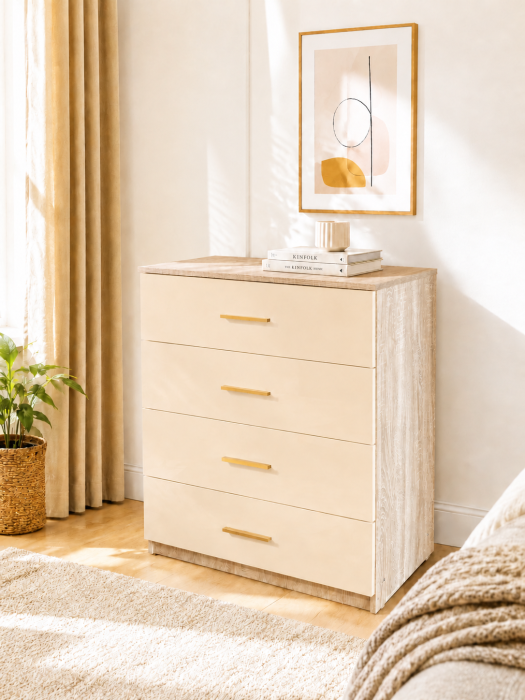 Comoda cu 4 sertare mdf lucios [2]