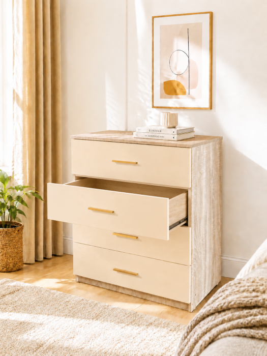 Comoda cu 4 sertare mdf lucios [3]