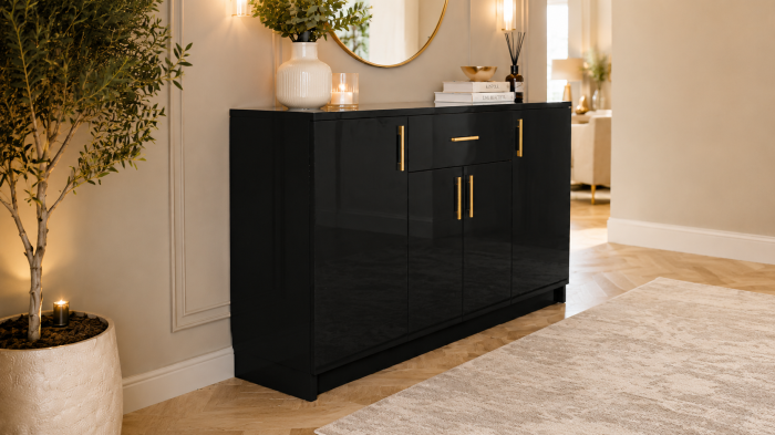 Comoda din Mdf lucios Cris [2]