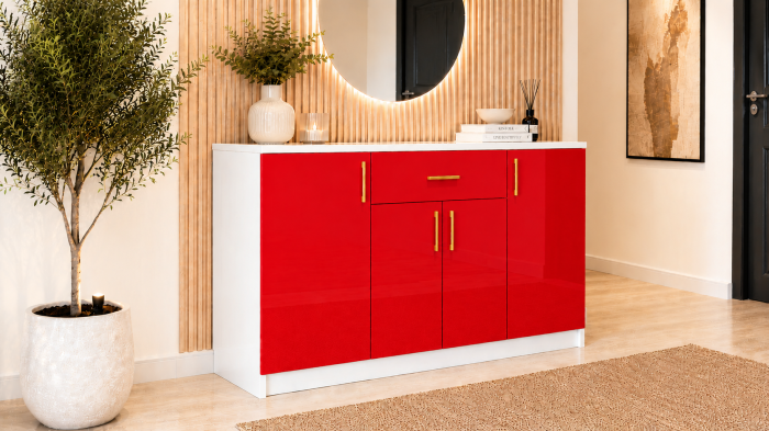 Comoda din Mdf lucios Cris [2]