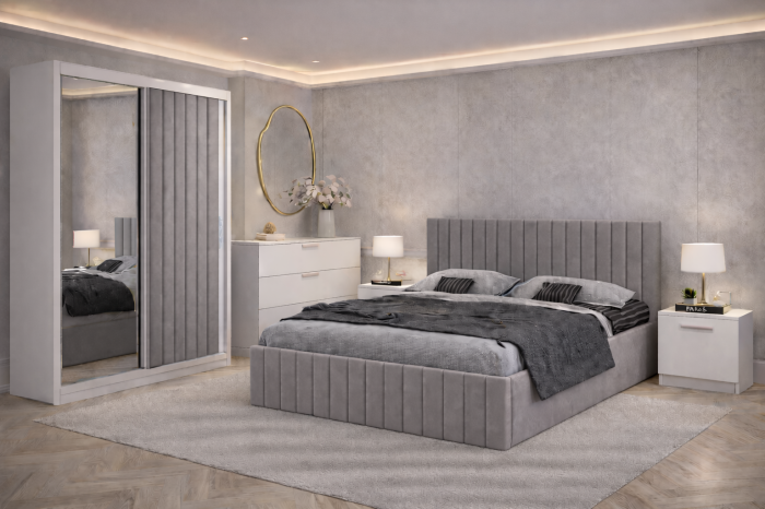 Dormitor Cairo cu Dressing tapitat in 2 usi [3]