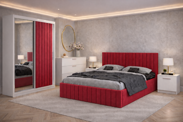 Dormitor Cairo cu Dressing tapitat in 2 usi [7]