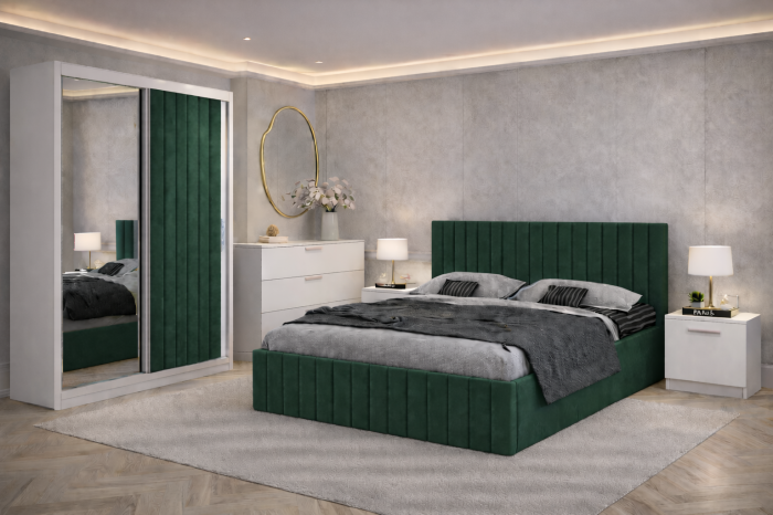 Dormitor Cairo cu Dressing tapitat in 2 usi [9]