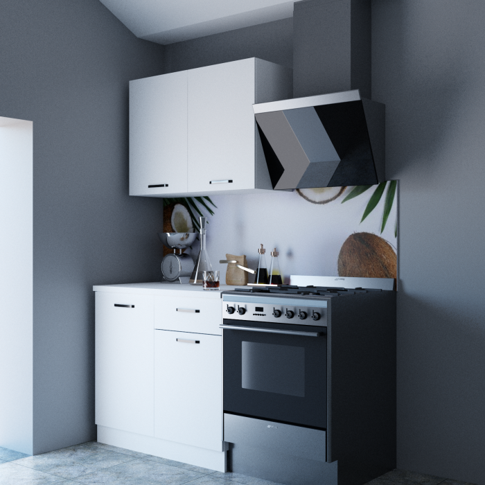 Dulap de Bucatarie S20 Alb 90cm [2]