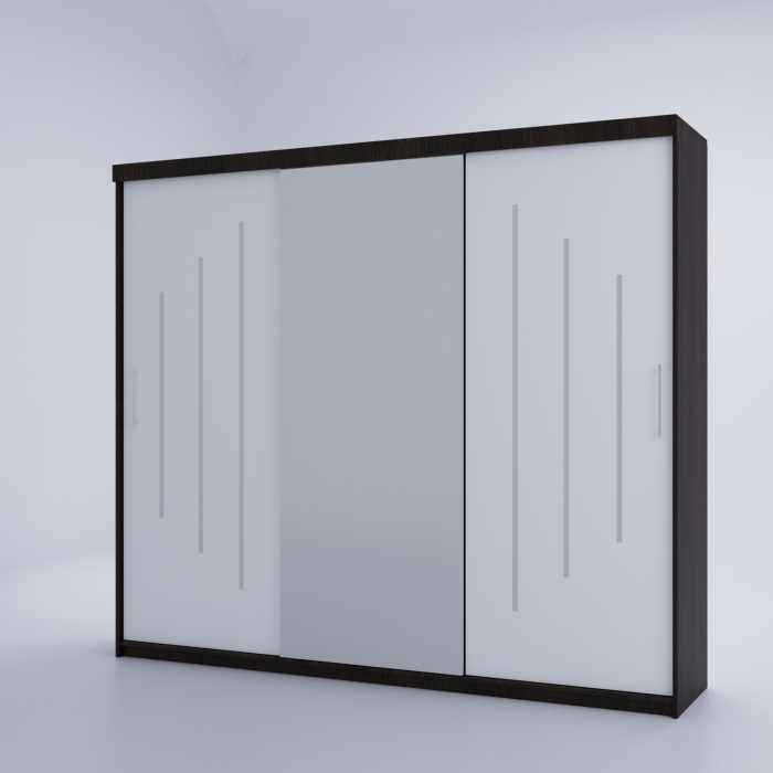 Dulap Venus Space 230*200 Cu Oglinda Wenge&Alb, [4]