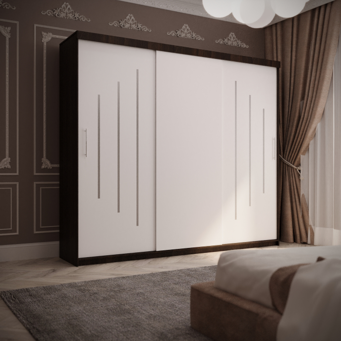 Dulap Venus Space 230*200 Wenge&Alb, [2]