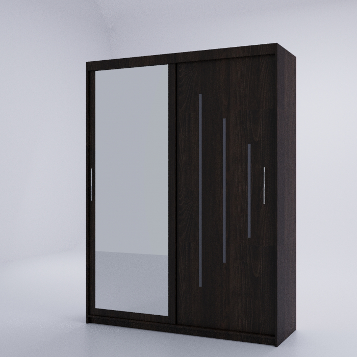 Dulap Venus Space cu Oglinda 200*200 Wenge, [4]