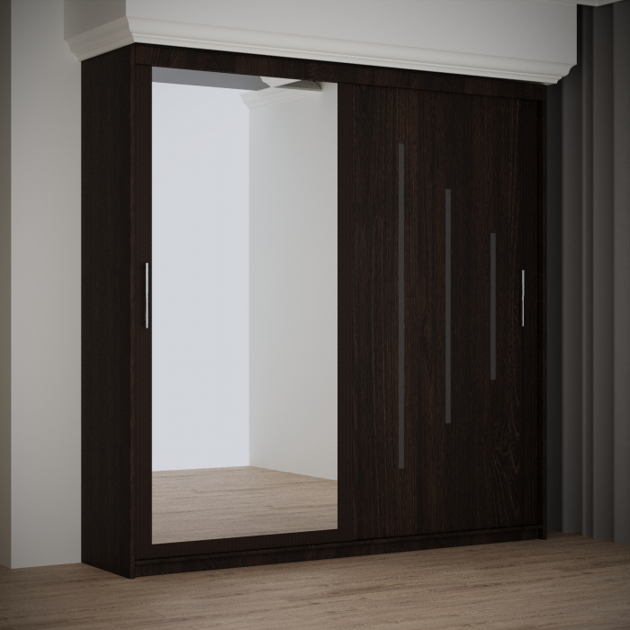 Dulap Venus Space cu Oglinda 200*200 Wenge, [2]