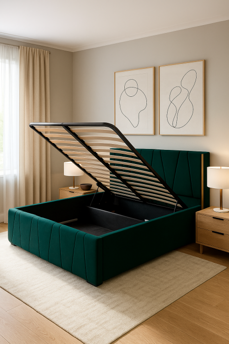 Pat Eva Tapitat cu Somiera rabatabila [2]