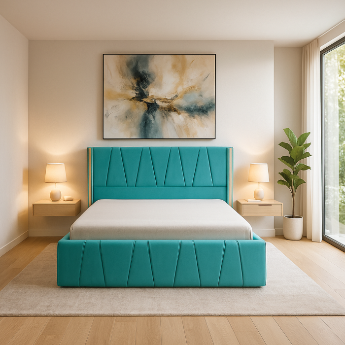 Pat Eva Tapitat cu Somiera rabatabila [4]