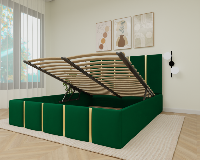 Pat Milano Tapitat cu Somiera Rabatabila [2]