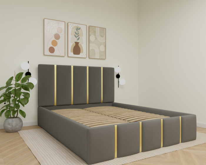 Pat Milano Tapitat cu Somiera Rabatabila [4]