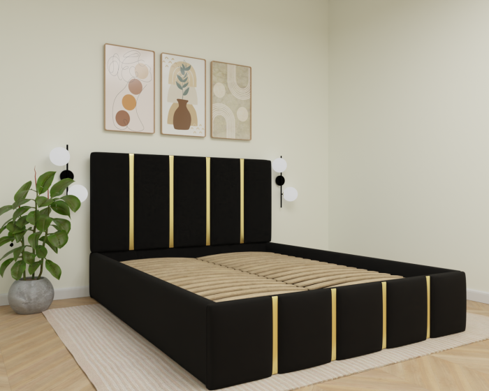 Pat Milano Tapitat cu Somiera Rabatabila [4]