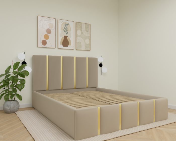 Pat Milano Tapitat cu Somiera Rabatabila [4]