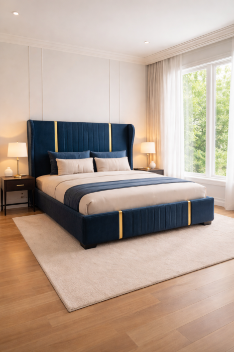 Patul Tapițat Hawaii cu Somieră Rabatabilă [2]