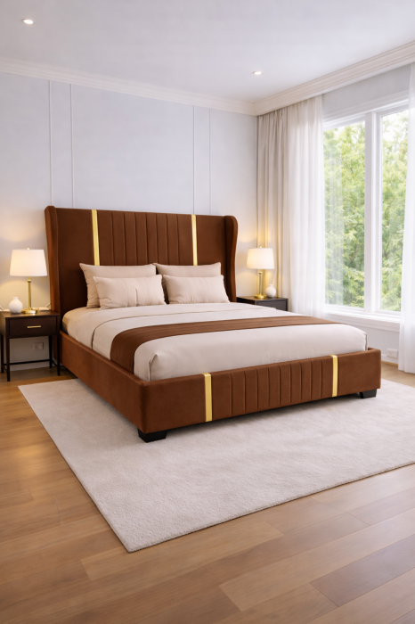 Patul Tapițat Hawaii cu Somieră Rabatabilă [2]