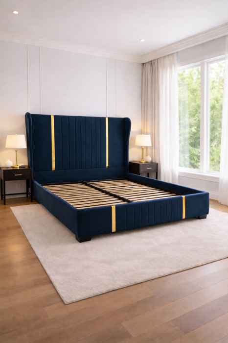 Patul Tapițat Hawaii cu Somieră Rabatabilă [4]