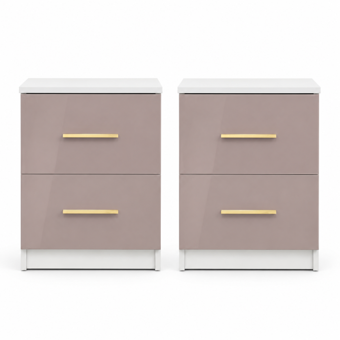 SET 2 Noptiere cu sertare din mdf lucios IULIA [2]