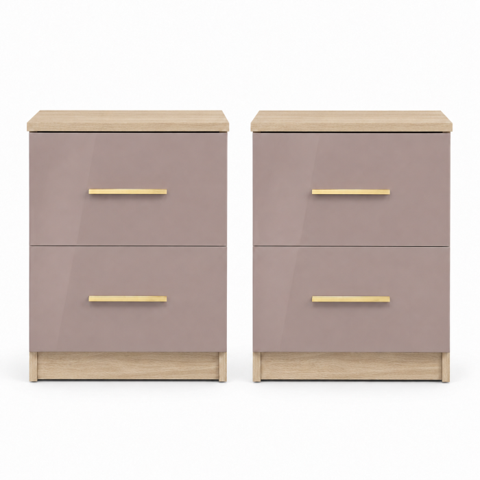 SET 2 Noptiere cu sertare din mdf lucios IULIA [2]