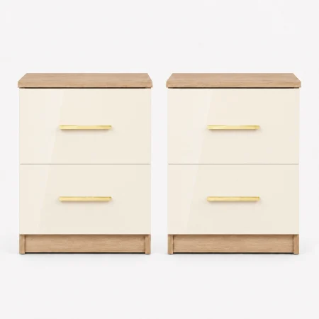 Set Dormitor Eva mdf lucios cu Somiera Rabatabila si lada , dressing 200x200 [4]