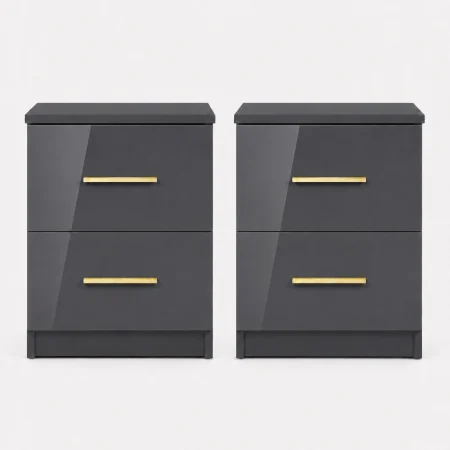 Set Dormitor Eva mdf lucios cu Somiera Rabatabila si lada , dressing 200x200 [3]