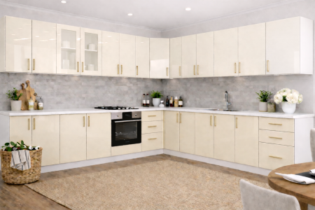 Bucătărie din Mdf lucios Gia 3.2 x 3.6m