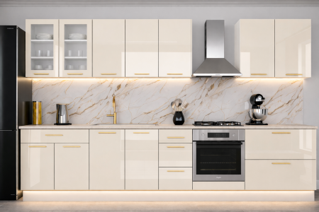 Bucătărie din MDF LUCIOS Lucia 3.4m