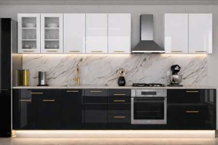 Bucătărie din MDF LUCIOS Lucia 3.4m