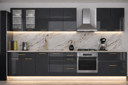 Bucătărie din MDF LUCIOS Lucia 3.4m