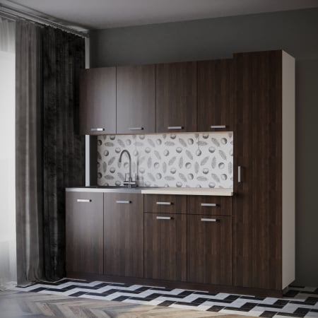 Mobila Bucatarie - Bucatarie Eliza 2m Wenge&Alb