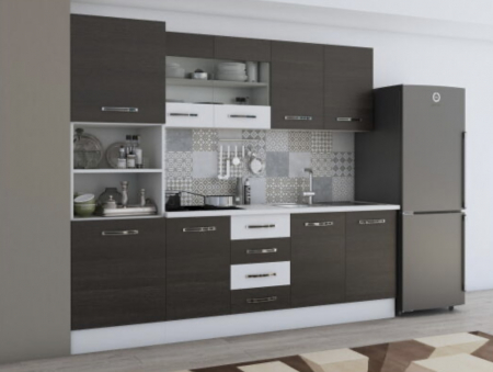 Bucatarie Karina 2.2m Wenge&Alb [1]