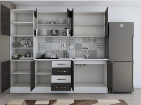 Bucatarie Karina 2.2m Wenge&Alb [3]