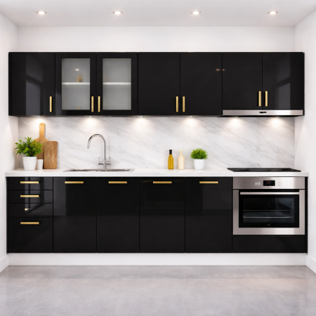 Bucatarie Mdf Lucioasa Maria 2.6 m