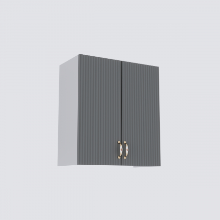 Bucatarie Opera MDF 2.6m Alb&Gri Cenusiu [5]