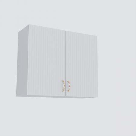 Bucatarie Opera MDF 2.6m Alb&Gri Cenusiu [3]