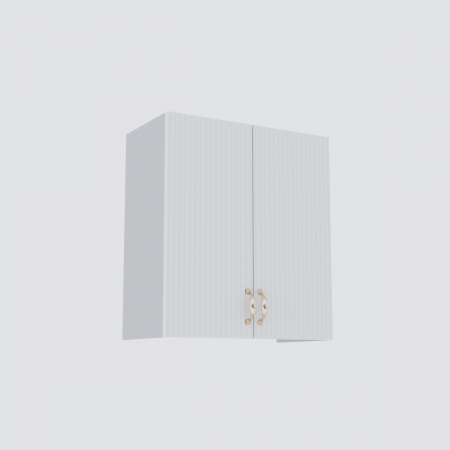 Bucatarie Opera MDF 2.6m Alb&Gri Cenusiu [6]