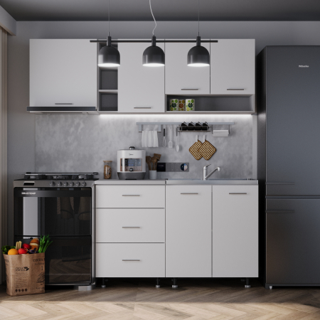 Mobila Bucatarie - Bucatarie Sena 2.0 m Alb