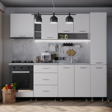 Seturi Mobila Bucatarie - Bucatarie Sena 2.4 m cu Soldat Plin