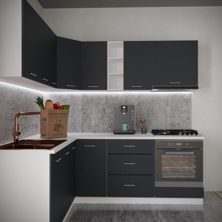 Bucatarie Sena Colt 1.8m x 2.2m Antracit [2]