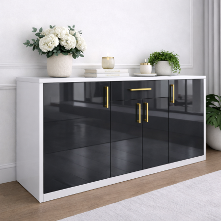 Comoda din Mdf lucios Cris