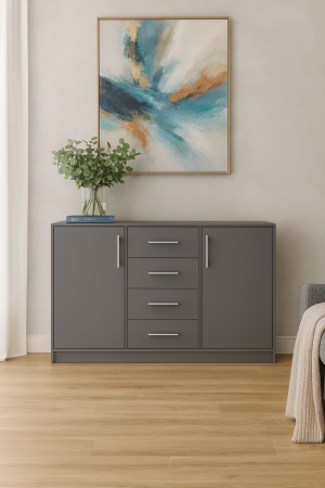 Comode Living / Sufragerie - Comoda Villy Gri Antracit