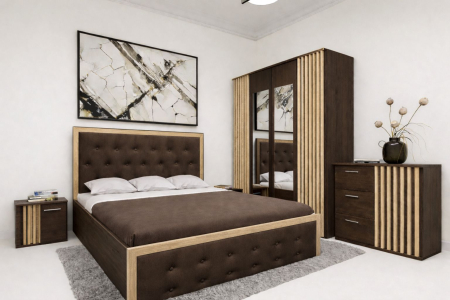 Dormitor Dallas Tapitat Stejar