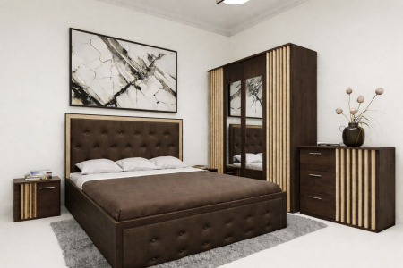 Dormitor Dallas Tapitat Stejar