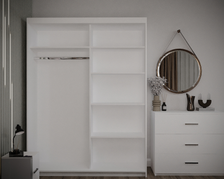 Dormitor Valencia Alb Dressing 2 usi [4]