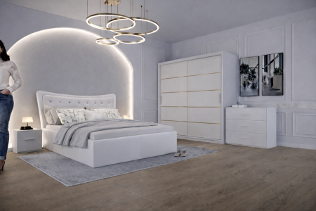 Seturi Dormitor - Dormitor Tapitat cu Somiera Rabatabila Vista 200x200