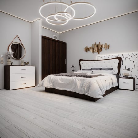 Dormitor Vista Tapitat 2 Usi Wenge