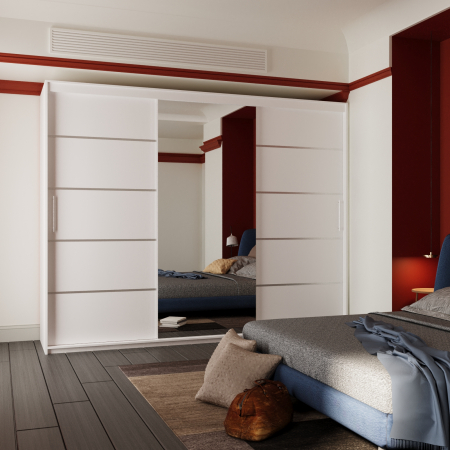 Dressing Nordis cu Oglinda Alb [1]