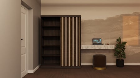 Dressing Riflaj  150x200 2 Usi cu Oglinda [1]