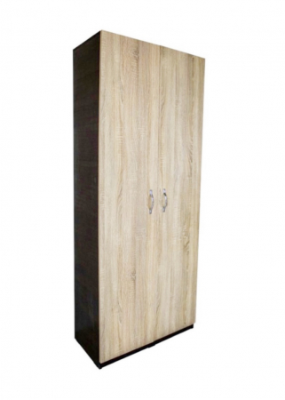 Mobila Dormitor - Dulap 2 usi cu polite Wenge&Sonoma