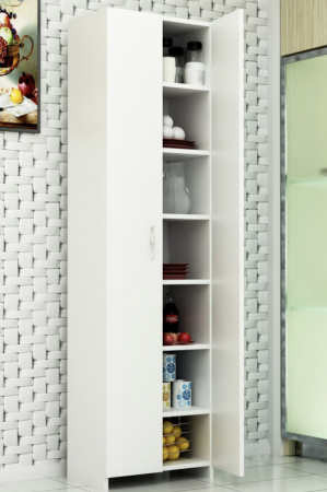 Mobila Bucatarie - Dulap Bucatarie cu Polite  Alb